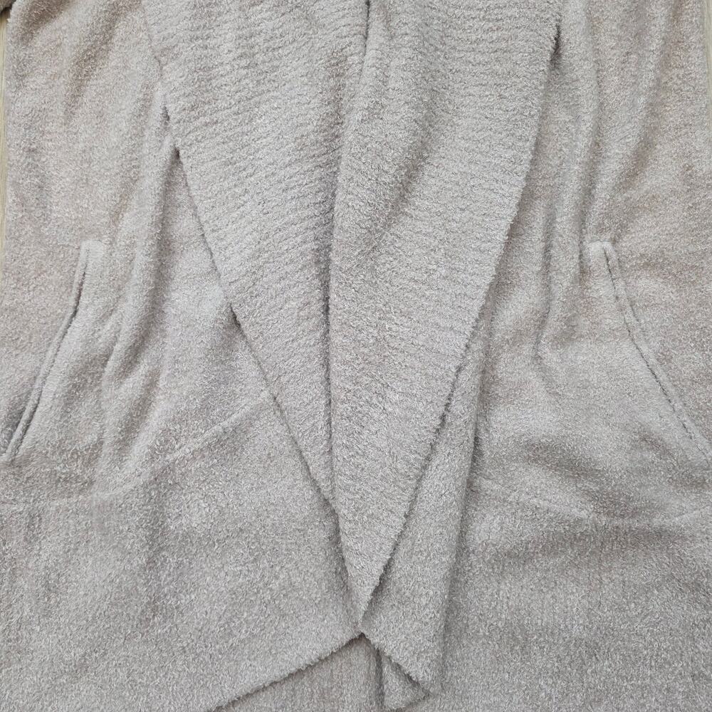 NWT Barefoot Dreams CozyChic Lite Circle Cardigan Taupe Tan Knit Sweater Small S - Picture 5 of 9